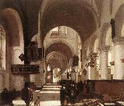 WITTE, Emanuel de, Interior of a Protastant Gothic Church
